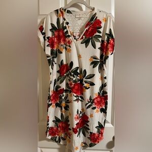 Preowned bobbie brooks floral dress. Size L